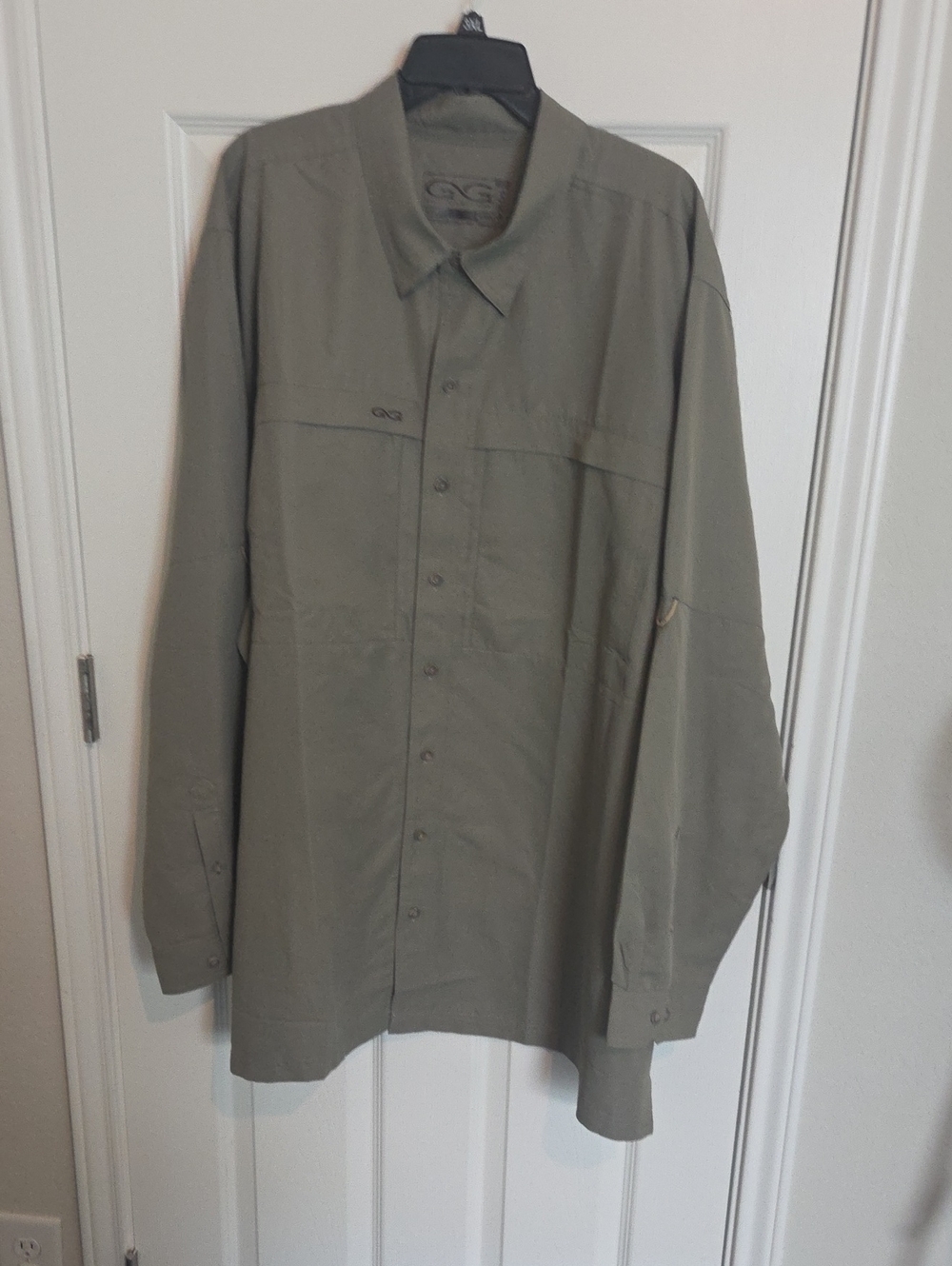 GameGuard Outdoor Men's Olive Green Lightweight Shirt 4XL